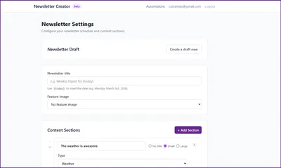Introducing the newsletter digest builder!